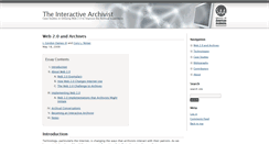 Desktop Screenshot of interactivearchivist.archivists.org